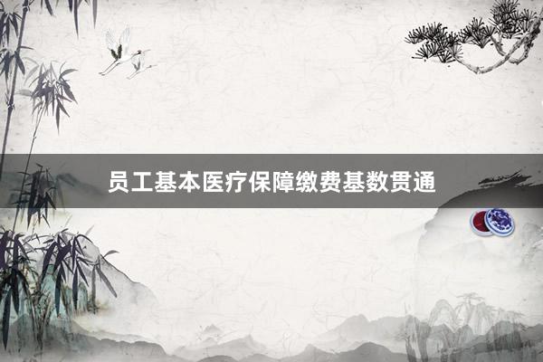 员工基本医疗保障缴费基数贯通